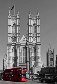 Wallpaper Westminster Abbey Bus London